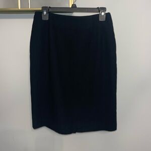 Preston & York Women’s 100% Worsted Wool Black Skirt Size 10 Fully Lined Skirt
